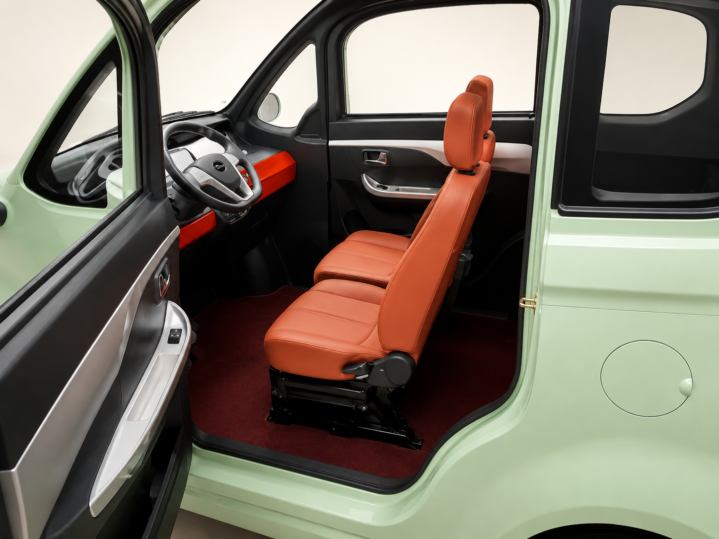 Habitacle et porte ouverte du Rolando X9